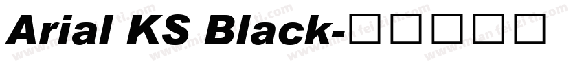 Arial KS Black字体转换